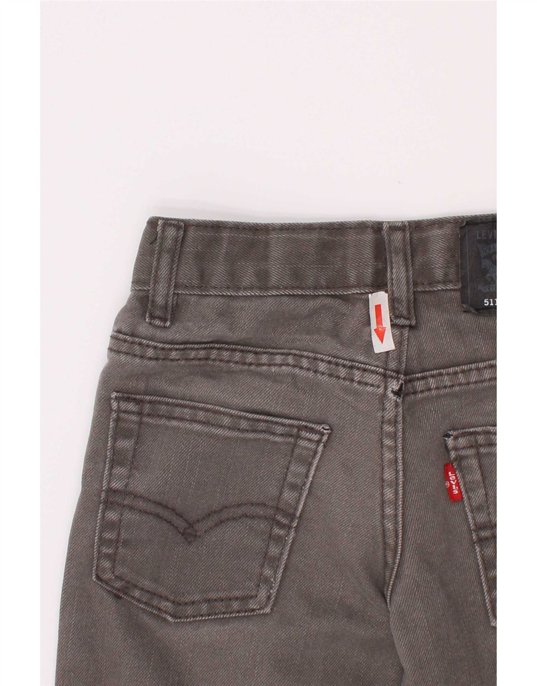 Levi's Boys 511 Wąskie dżinsy w trudnej sytuacji 4-5 lat W22 L18 Szara bawełna