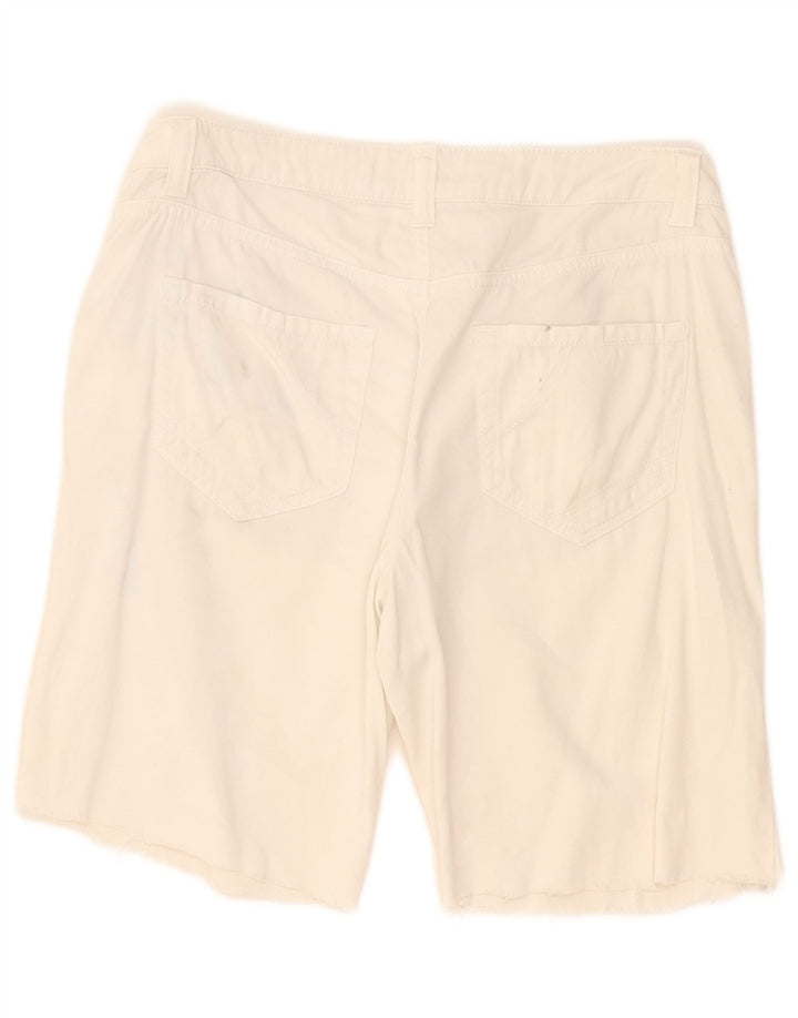 Damskie spodenki codzienne Benetton IT 44 Medium W34 Biała bawełna