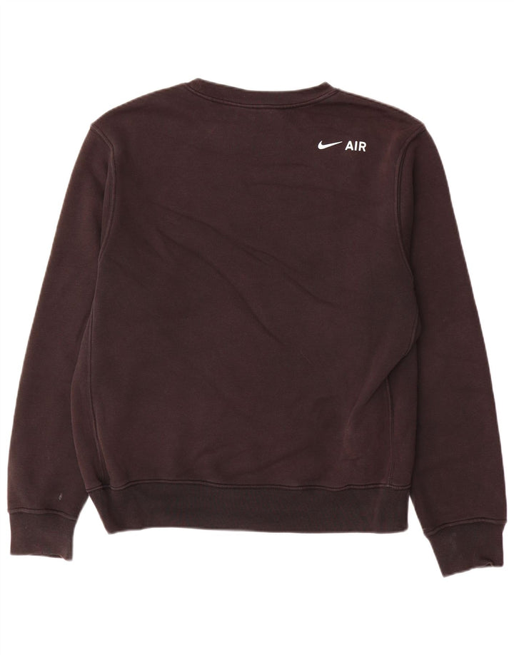 Męski sweter z grafiką Nike, mały, czarny, bawełniany