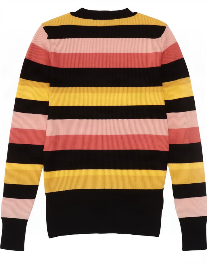 Marks & Spencer Damski sweter z okrągłym dekoltem, UK 10, mały, wielokolorowy