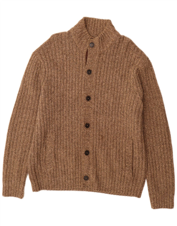 WESTBURY Mens Cardigan Sweater XL Brown Flecked