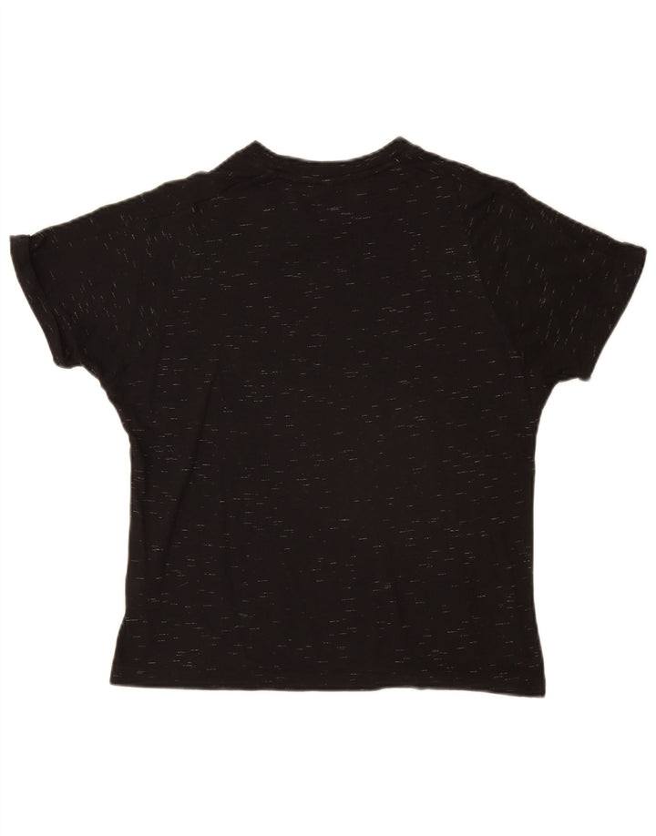 Damska koszulka graficzna Adidas Top UK 12 Medium Black Flecked