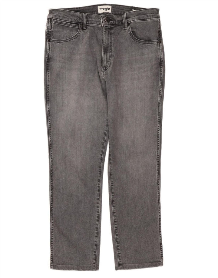 WRANGLER Męskie jeansy Larston Slim W33 L27 Szare bawełniane