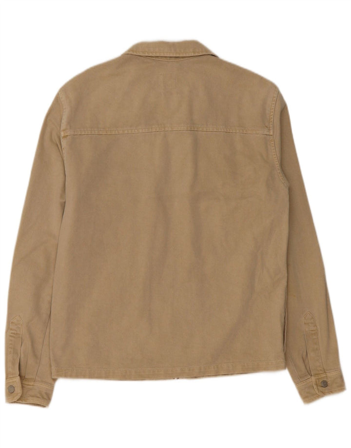Męska kurtka dżinsowa Zara Relaxed UK 38, średnia bawełna khaki