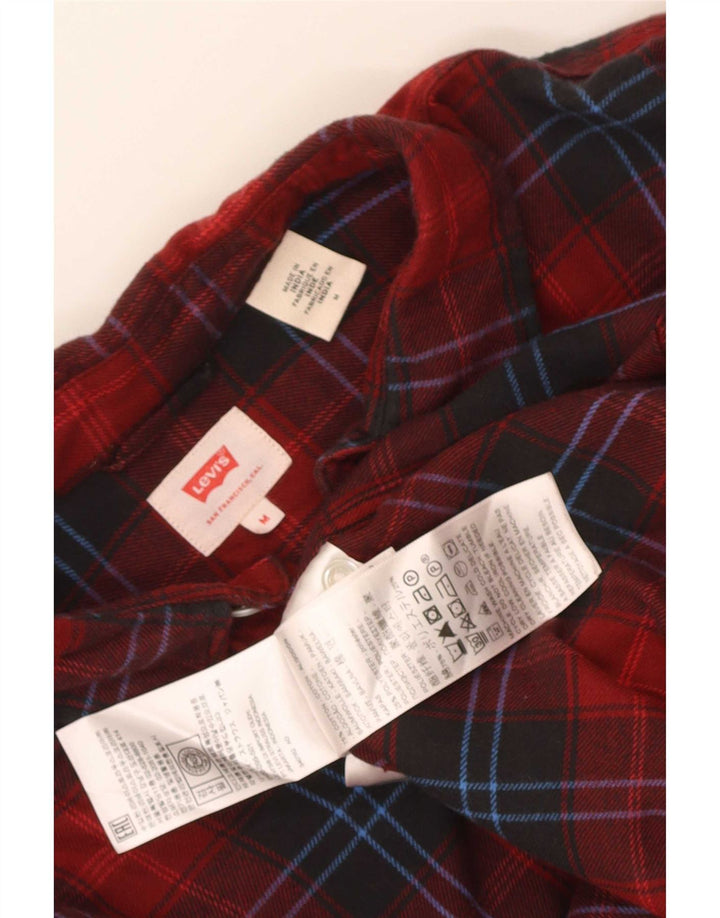 Męska koszula flanelowa Levi's, bawełniana w czerwoną kratę