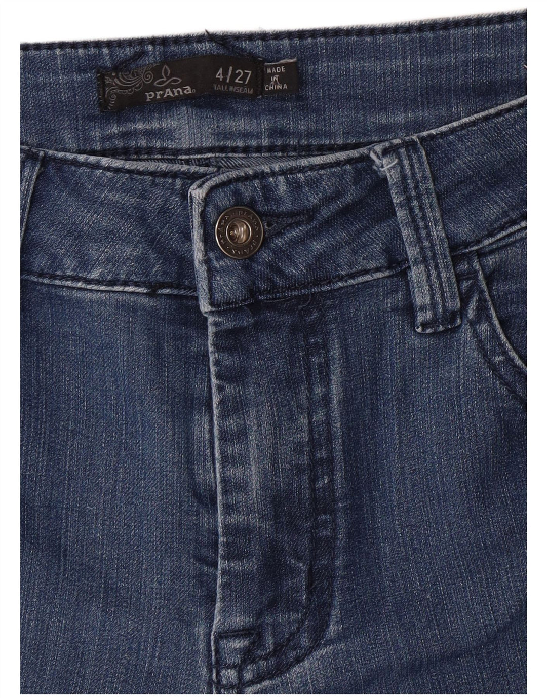 PRANA Damskie jeansy skinny US 4 Small W27 L31 Niebieskie