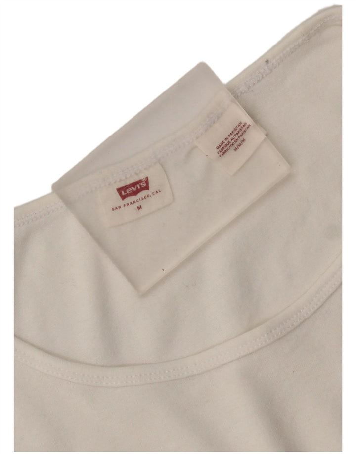 Damski T-shirt Levi's Crop Top UK 12 Średni Biały