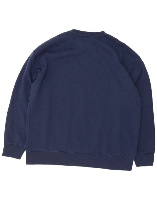 Męska bluza Levi's o swobodnym kroju z grafiką XL, granatowa, bawełniana