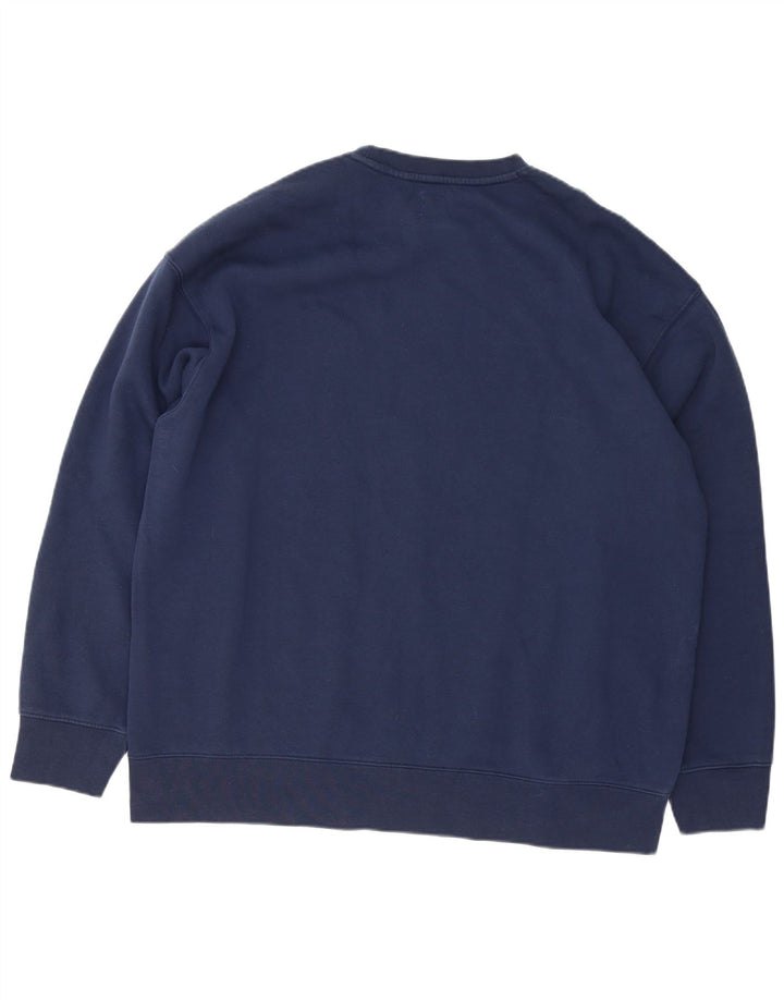Męska bluza Levi's o swobodnym kroju z grafiką XL, granatowa, bawełniana