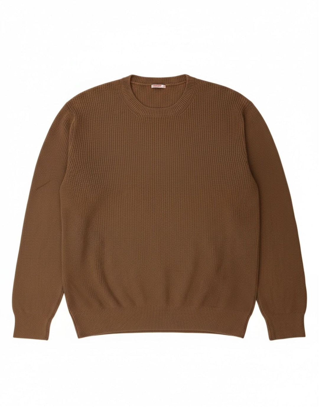 Męski sweter z okrągłym dekoltem Carrera 2XL, brązowa bawełna