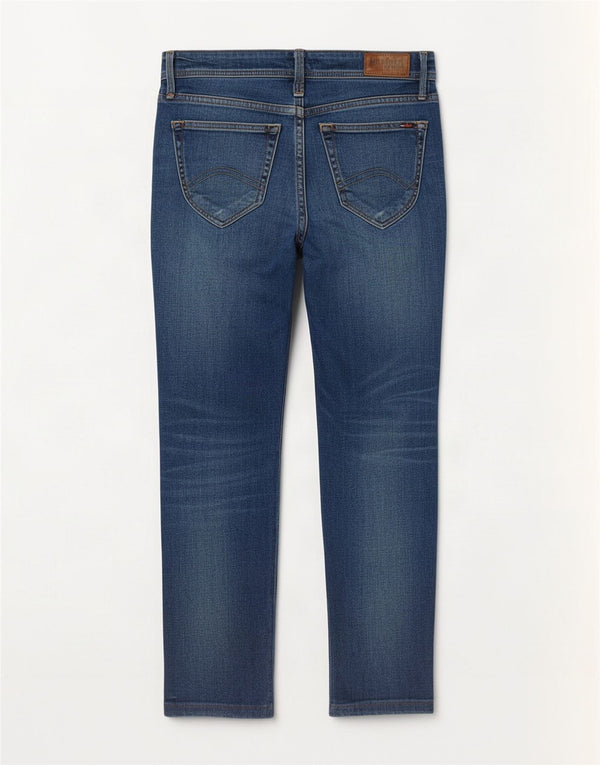 Damskie jeansy slim Tommy Hilfiger W28 L28 Niebieskie bawełniane