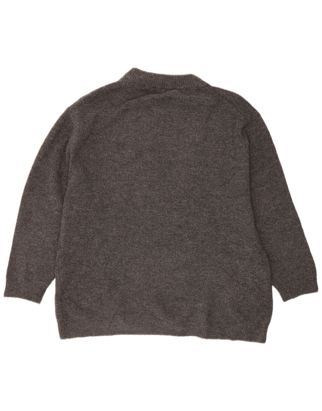 Damski sweter oversize Zara z okrągłym dekoltem UK 14, średni szary