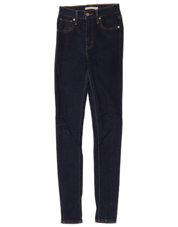 Damskie jeansy Levi's Mile High Super Skinny W25 L31 Granatowa bawełna