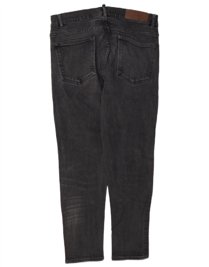 Męskie jeansy slim fit Zara EU 44 Large W34 L30 Szary poliester