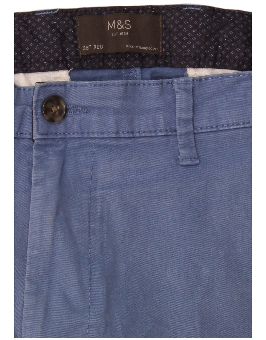 Męskie spodenki Chino MARKS & SPENCER W38 XL Niebieskie