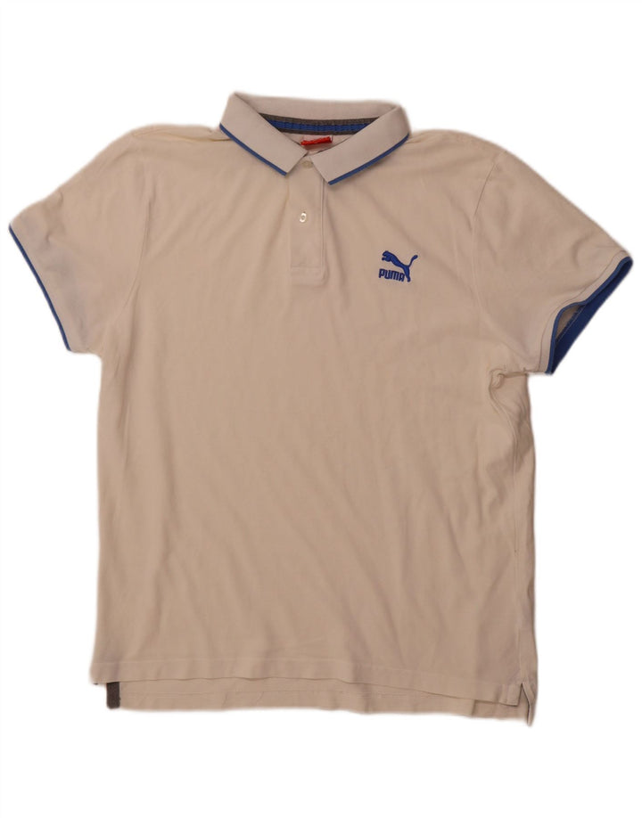 Męska koszulka polo PUMA XL w kolorze złamanej bieli