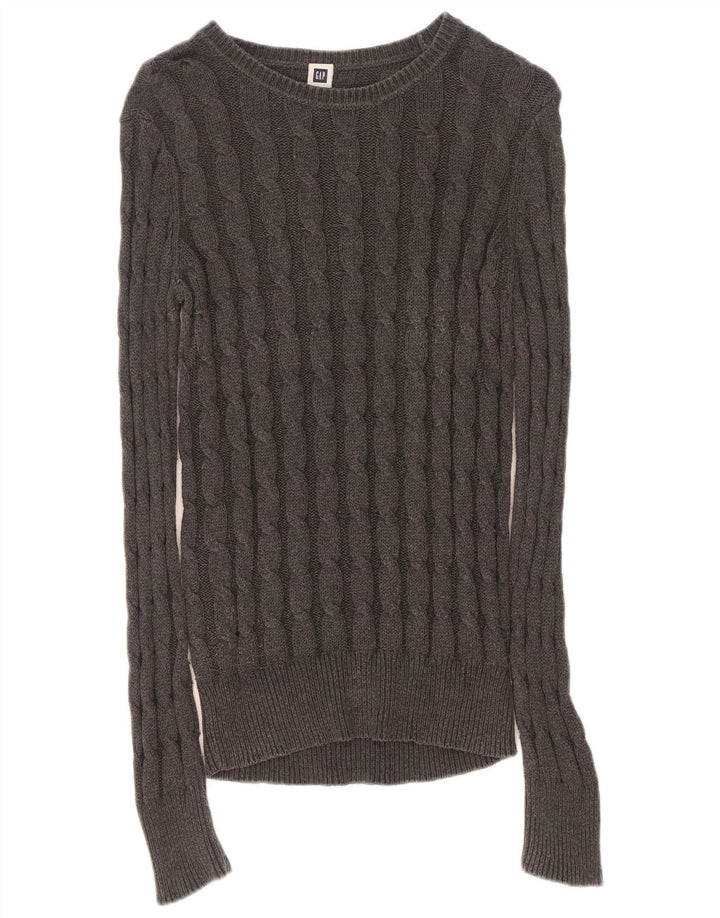 Damski sweter Gap z dekoltem w łódkę UK 14 Średni szary
