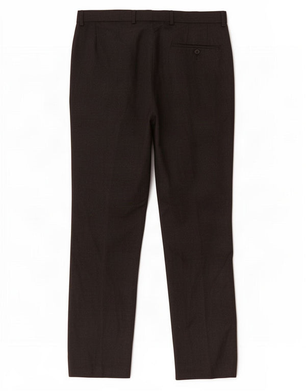 Marks & Spencer Męskie spodnie garniturowe slim fit W32 L29 Szary poliester