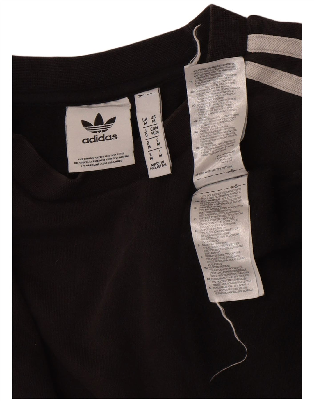 Adidas Męska Bluza Sweter Średni Czarny Bawełna