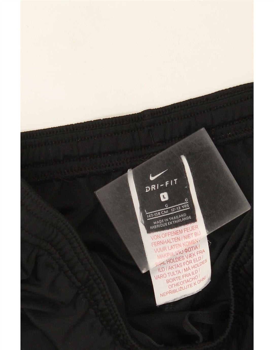Chłopięce spodnie dresowe Nike Dri Fit na 12-13 lat, duże, czarne, poliestrowe
