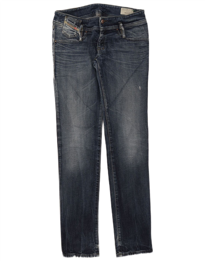 Diesel Damskie Matic Slim Jeansy W30 L32 Niebieskie bawełniane