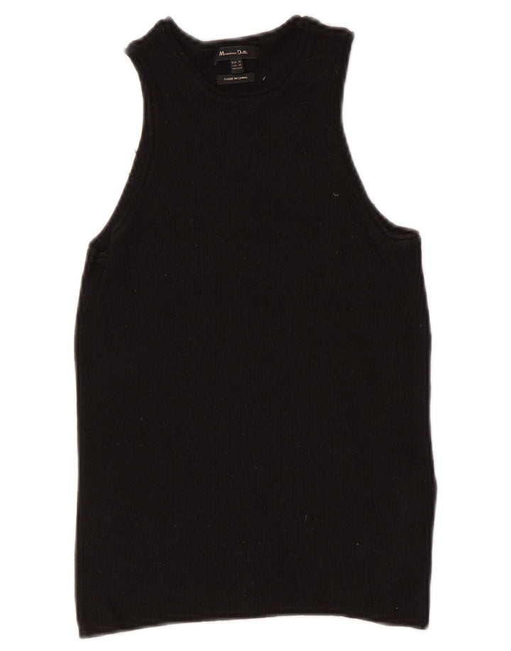 Damska kamizelka Massimo Dutti Top UK 4 XS Czarna wełna