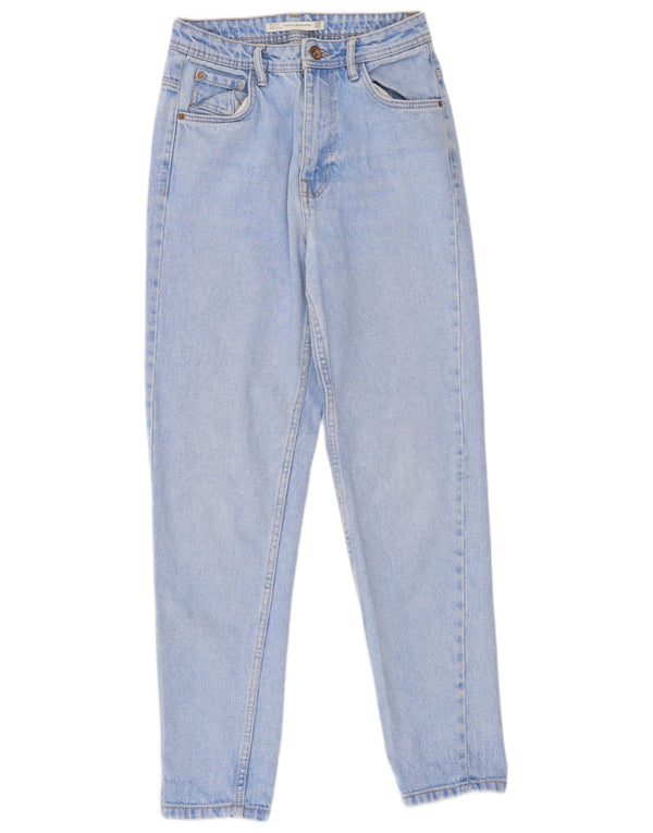 Damskie jeansy Zara Trafaluc Tapered EU 32 2XS W22 L26 niebieskie