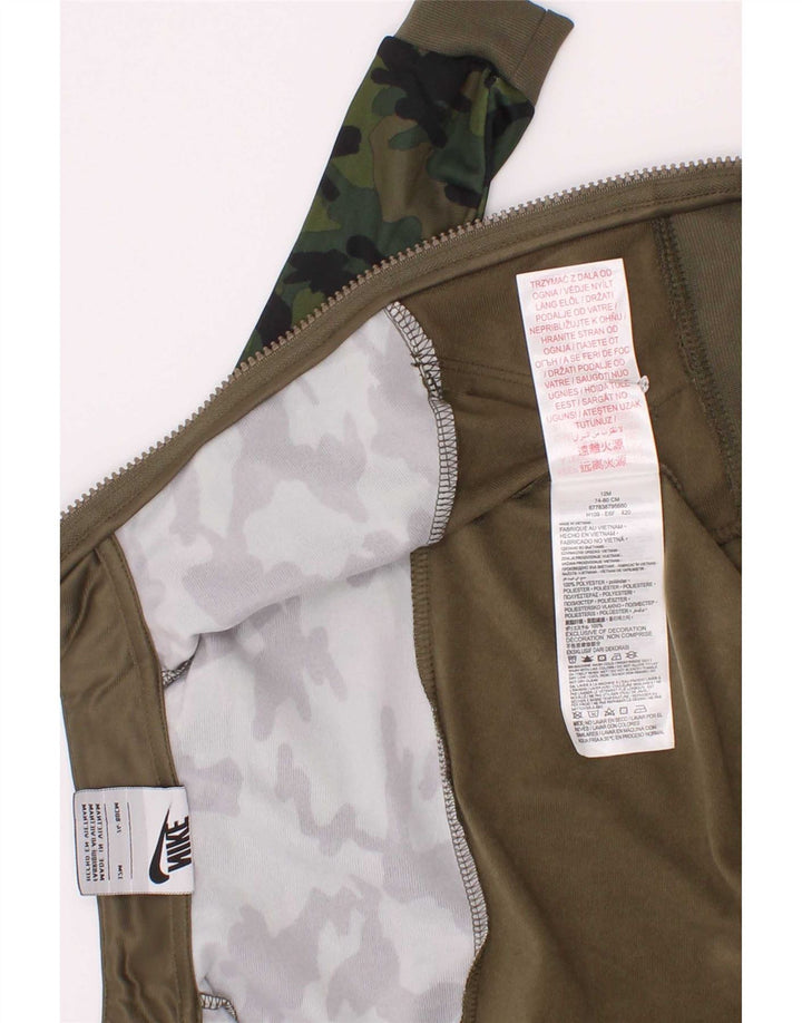Kurtka chłopięca Nike Baby Dres 9-12 miesięcy Khaki Poliester w kamuflażu