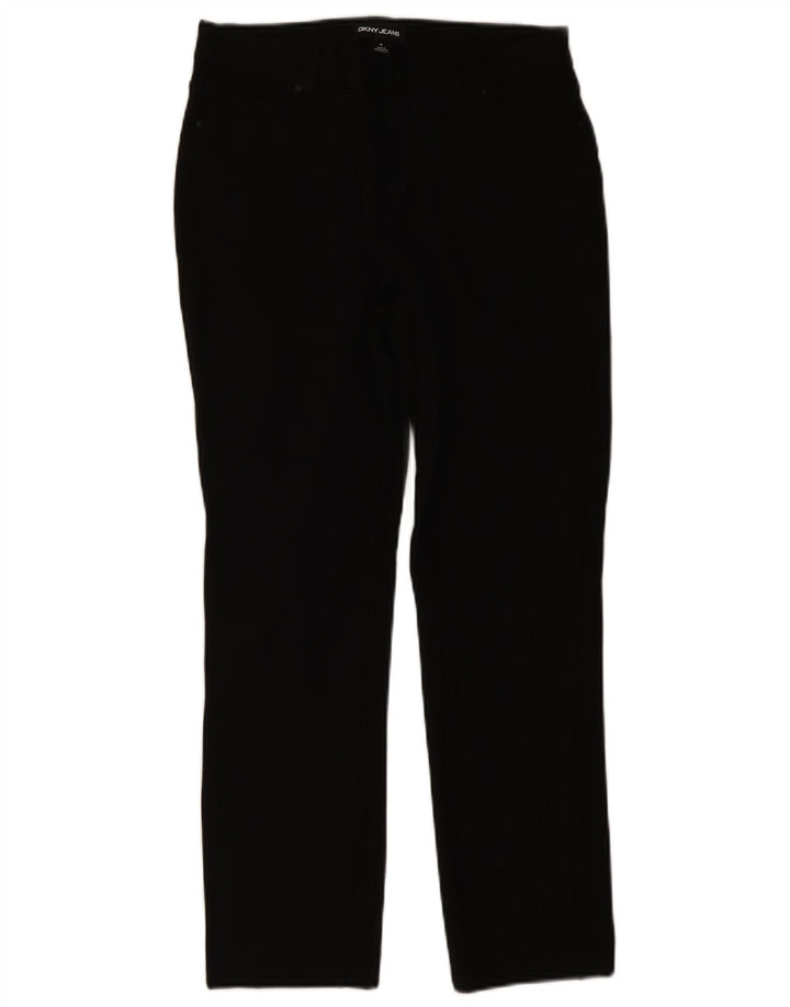 Spodnie damskie Dkny Slim Casual, średnie W30 L28, czarna wiskoza