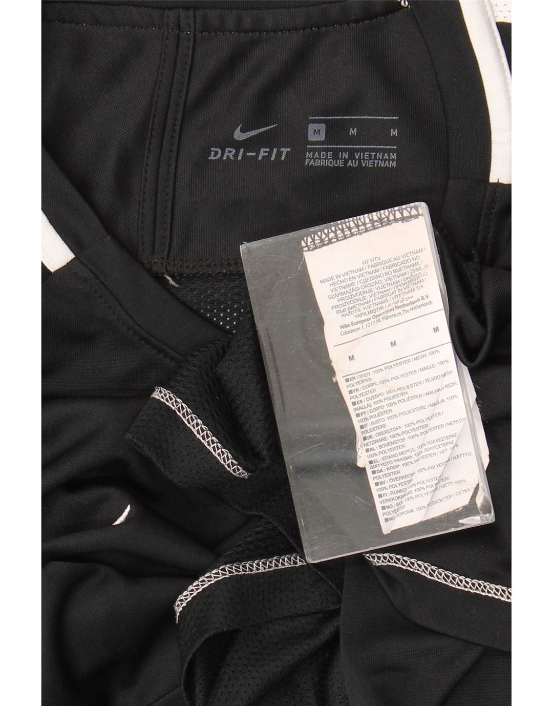 Męska koszulka Nike Dri Fit Top, średni czarny poliester