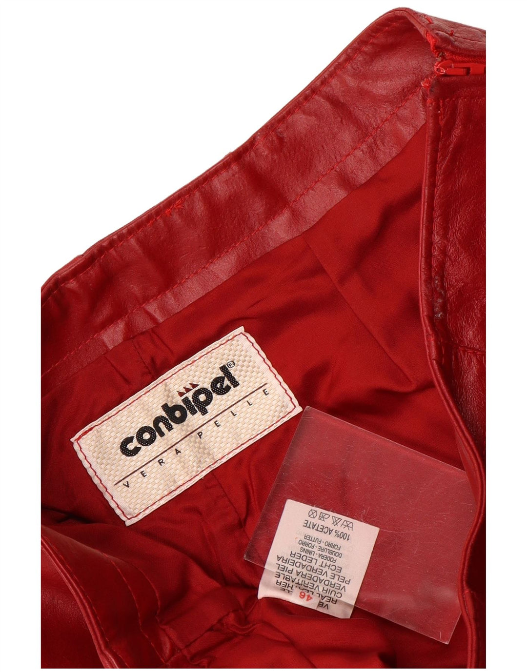 Spodnie damskie Conbipel Flare IT 46 Large W30 L30 Czerwona skóra