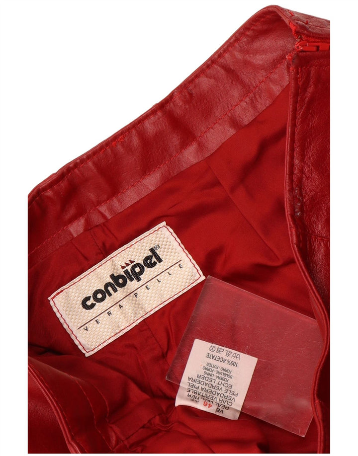 Spodnie damskie Conbipel Flare IT 46 Large W30 L30 Czerwona skóra