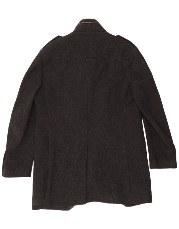 Męski płaszcz wojskowy Zara UK 44 2XL szary