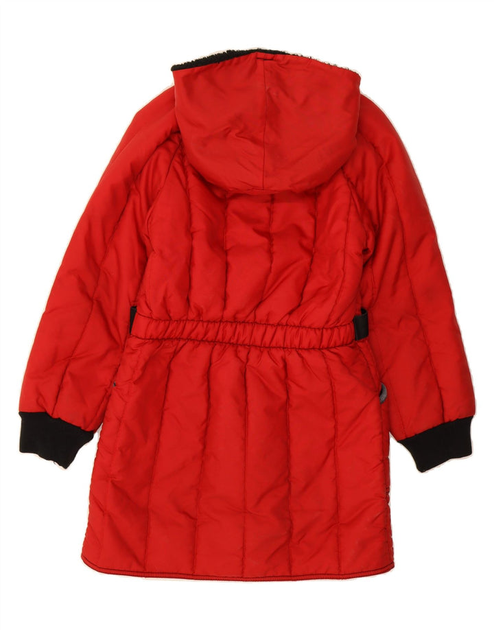 REFRIGIWEAR Girls Hooded Padded Coat 9-10 Years Red Polyamide Vintage Refrigiwear and Second-Hand Refrigiwear from Messina Hembry 