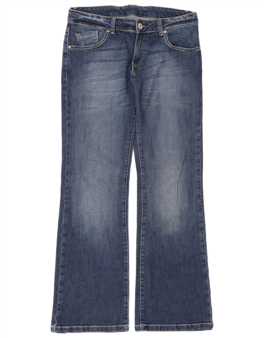 Marks & Spencer Damskie jeansy Bootcut UK 12 Medium W33 L30 Niebieska bawełna