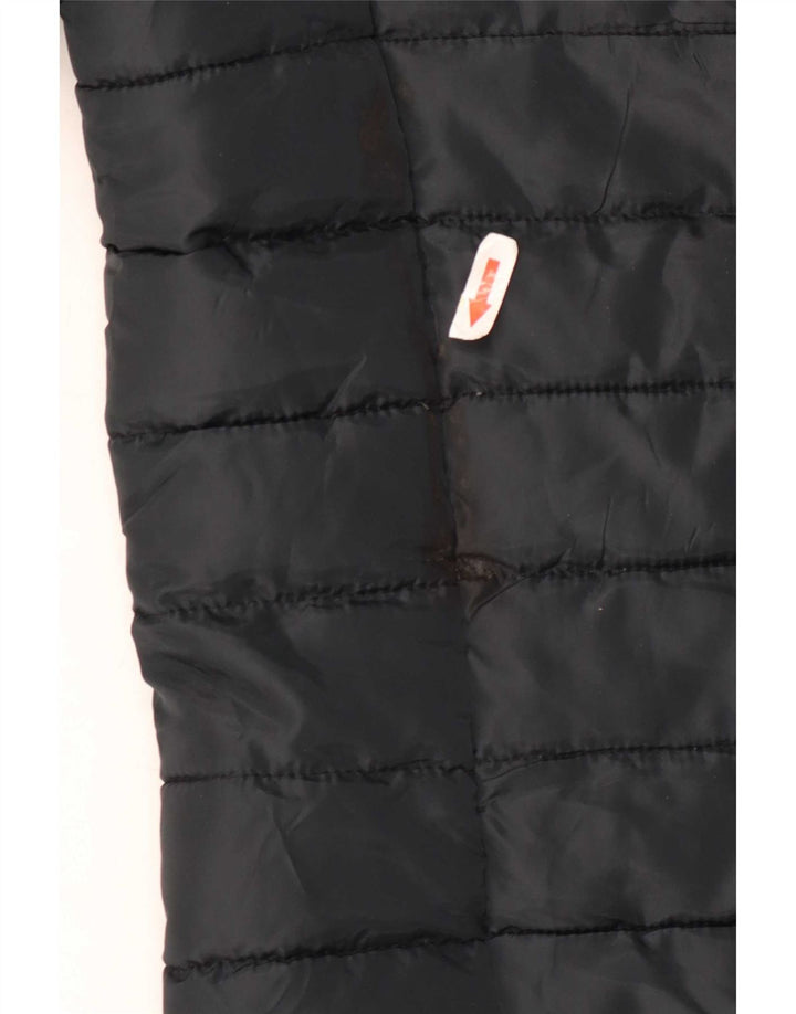 Męska ocieplana kurtka z kapturem Jack & Jones UK 36, mała, czarna, poliester