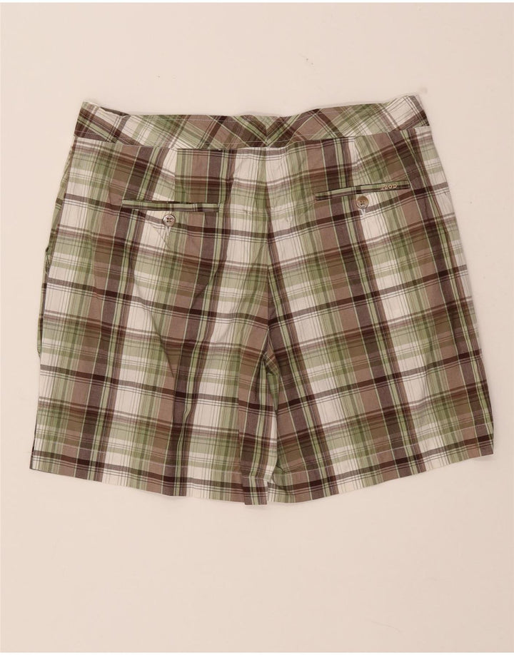 Damskie spodenki Chino IZOD US 8 Medium W32 Khaki, bawełna w kratkę