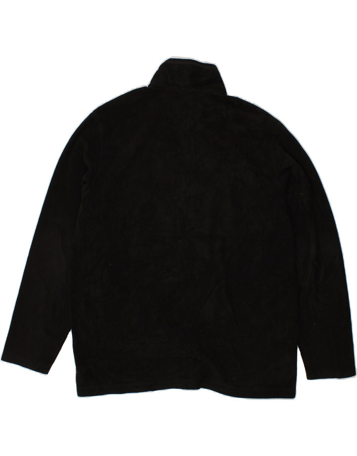 EDDIE BAUER Mens Fleece Jacket UK 40 Large Black Polyester Vintage Eddie Bauer and Second-Hand Eddie Bauer from Messina Hembry 