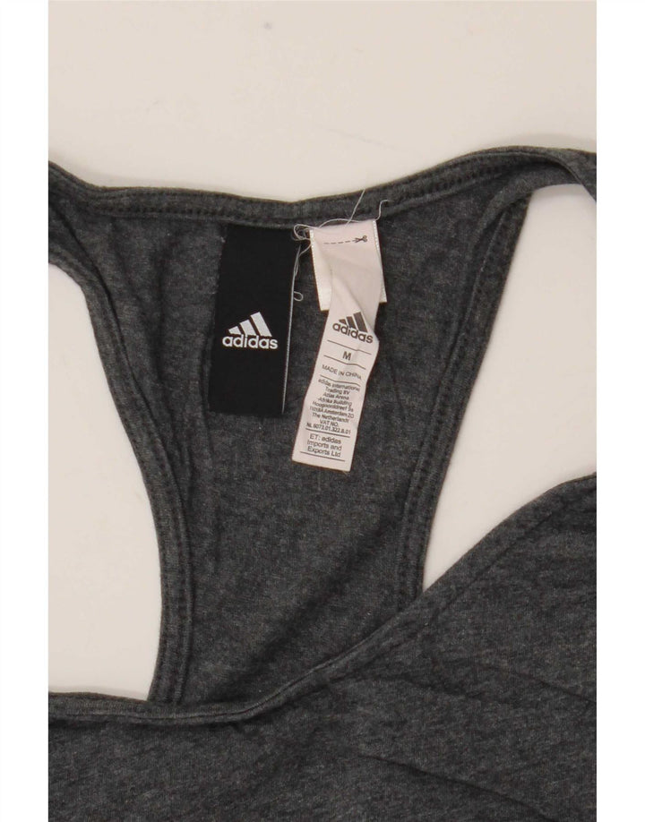 Damska kamizelka graficzna Adidas Top UK 12 Średnia szara bawełna