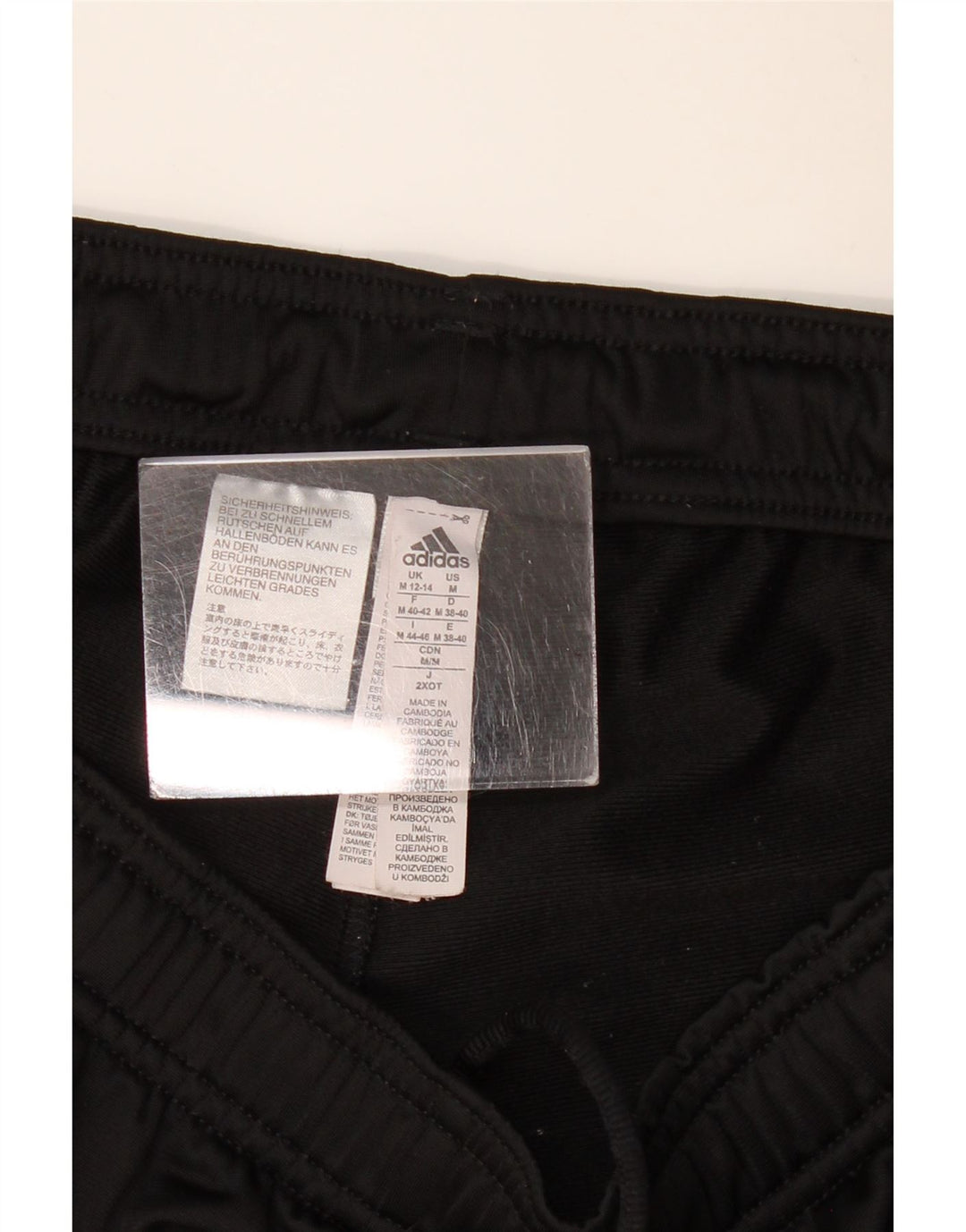 Damskie spodnie dresowe Adidas Joggers UK 12/14 Średni czarny poliester