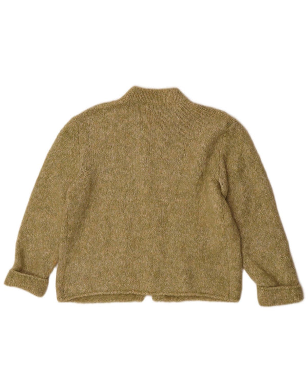 Sweter damski Marella UK 14, duży, zielony moher