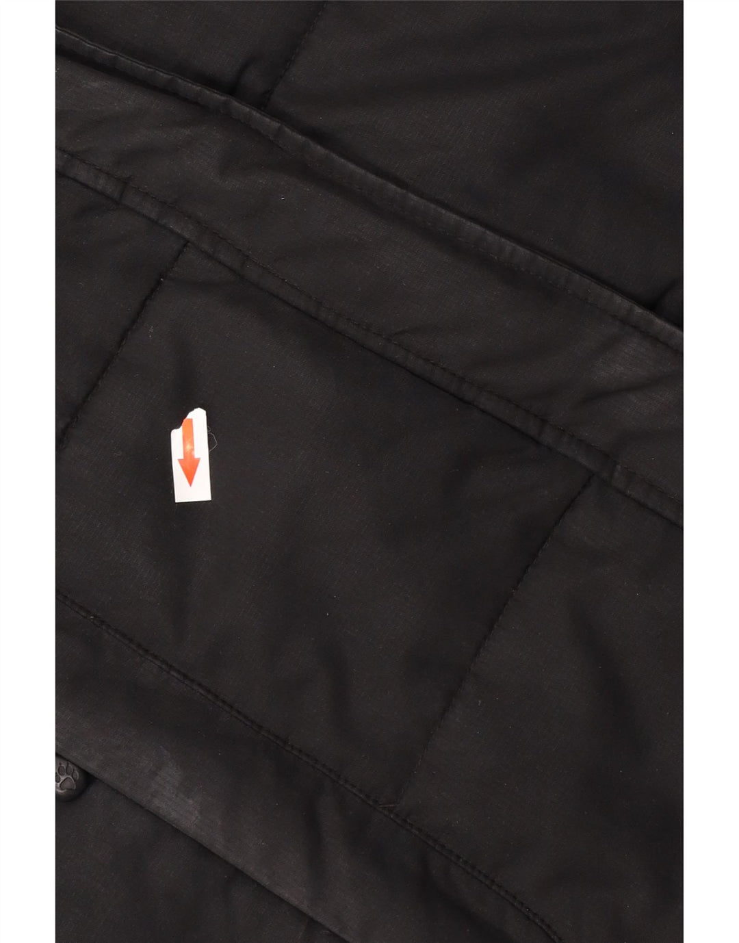 Damski ocieplany płaszcz z kapturem Jack Wolfskin UK 12/14, średni czarny poliester