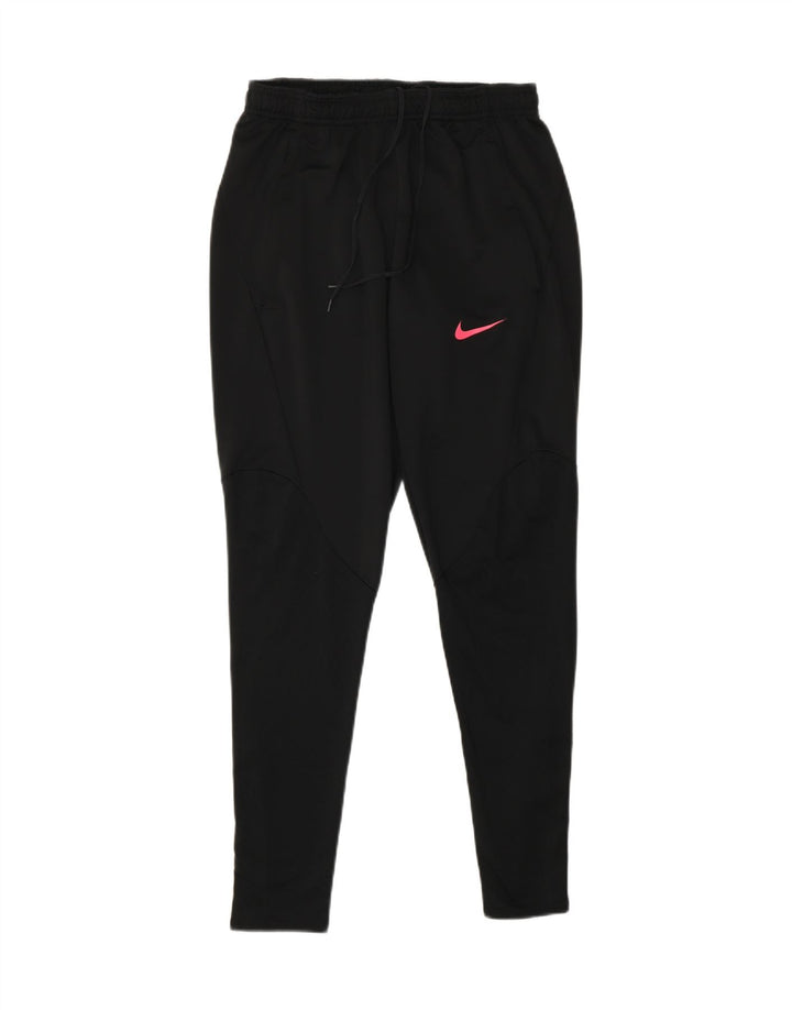 Damskie spodnie dresowe NIKE Dri Fit Slim Fit UK 10, małe czarne