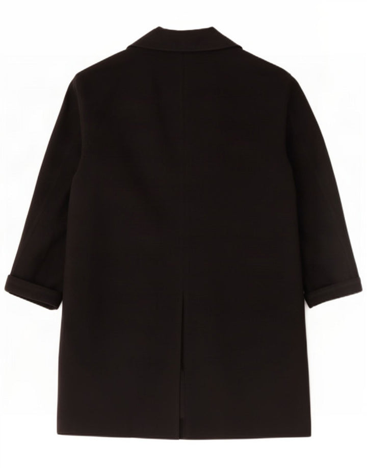 Topshop damski płaszcz oversize UK 14, duży, czarny, bawełniany