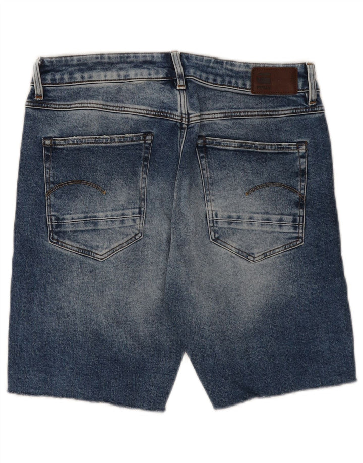 G-STAR Mens Denim Shorts W29 Medium  Navy Blue Cotton