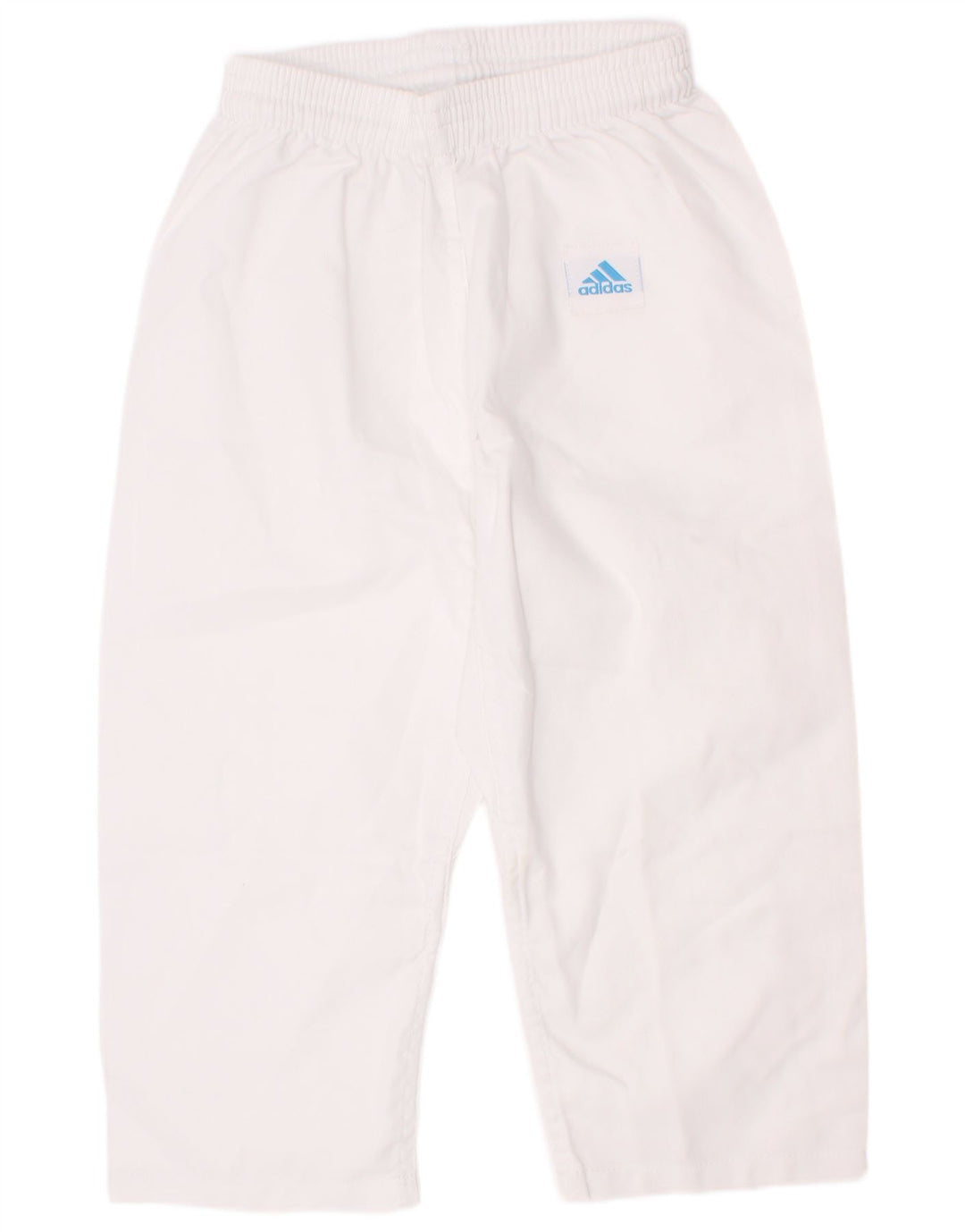 Chłopięce spodnie dresowe Adidas Crop 7-8 lat Biały poliester