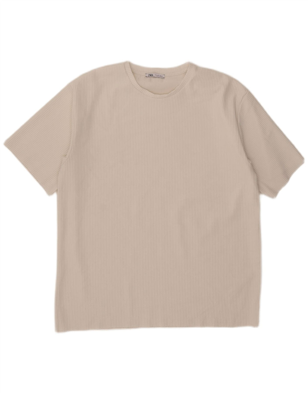 Męski T-shirt Zara, duży, biały