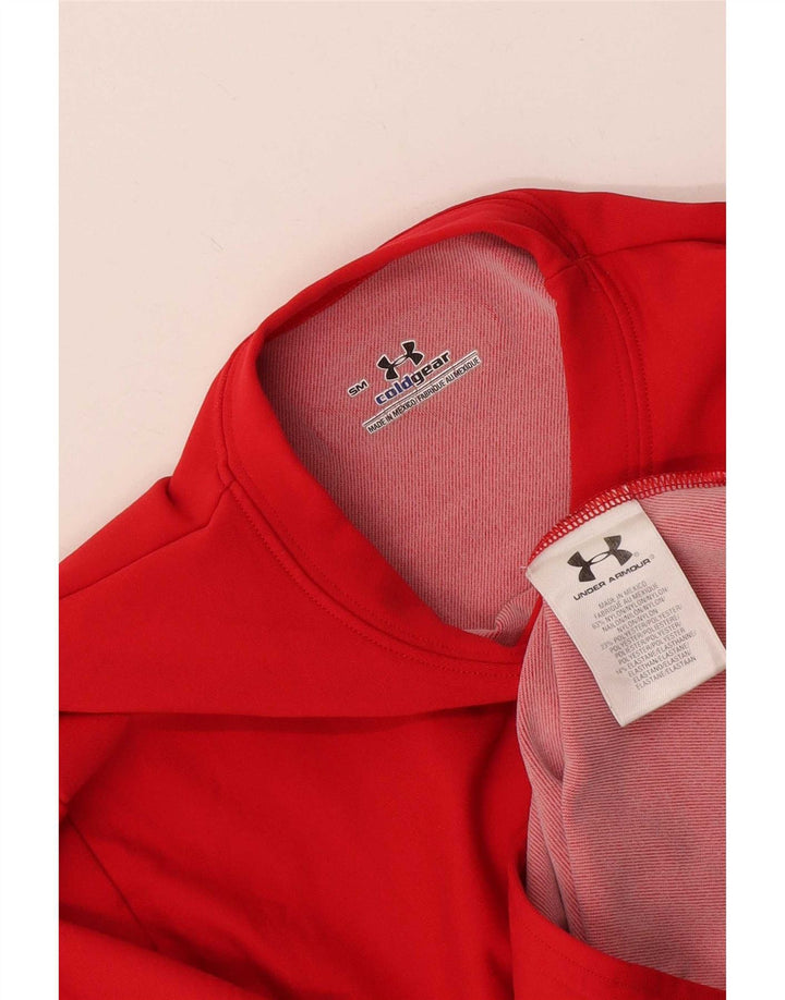 Męski top z długim rękawem Under Armour Cold Gear, mały, czerwony nylon