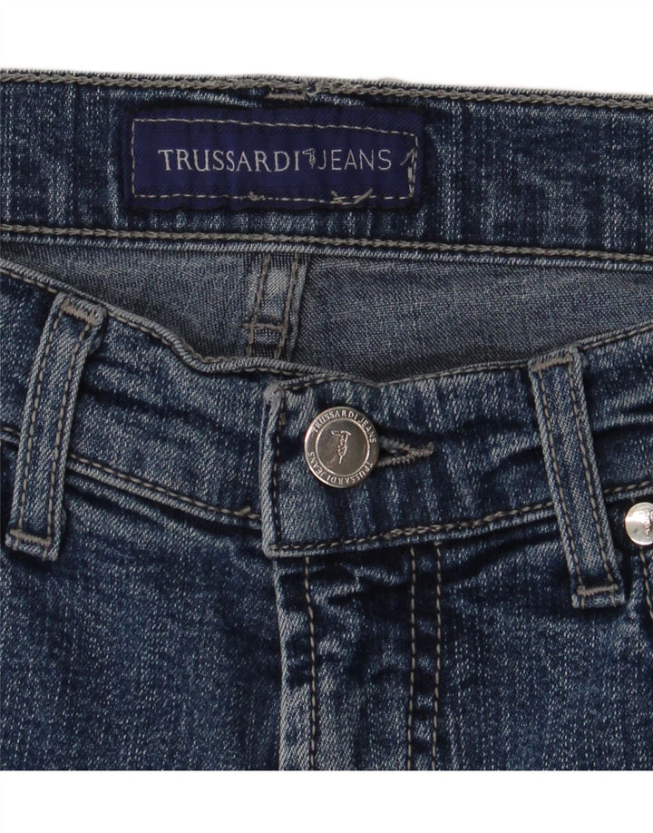 Damskie proste dżinsy Trussardi W28 L30 Niebieskie