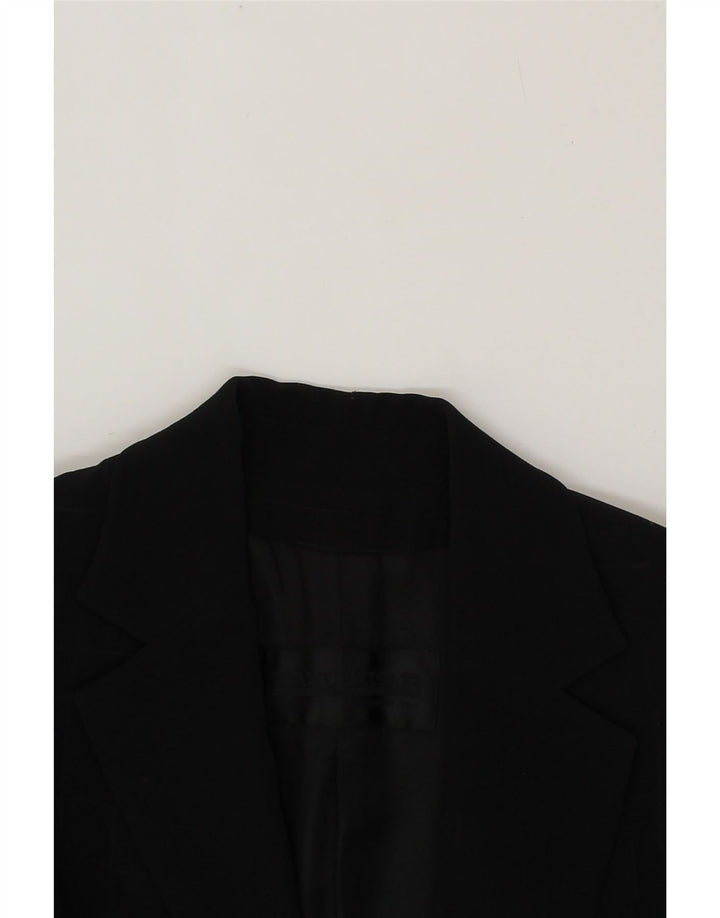 PANCALDI & B Womens Blazer Jacket IT 48 XL Black Check Acetate Vintage Pancaldi & B and Second-Hand Pancaldi & B from Messina Hembry 